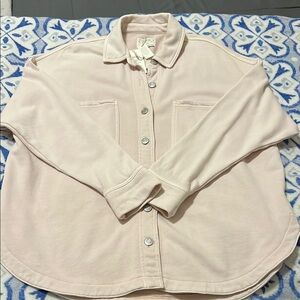 Z Supply Pink Utility Jacket Relaxed Fit